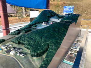 砂防ダムジオラマ森の部分