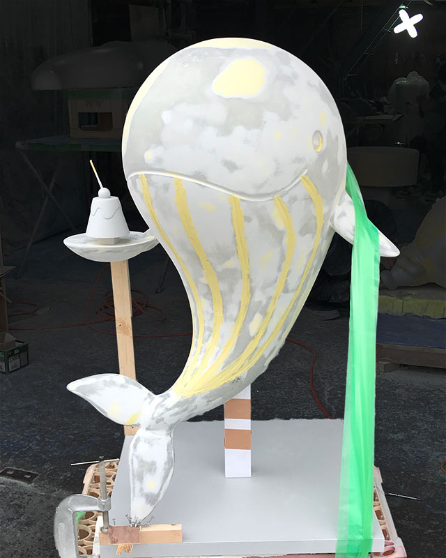 プリン屋さんのイルカオブジェパテ処理