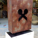 ヘアサロンさび塗装エージング看板