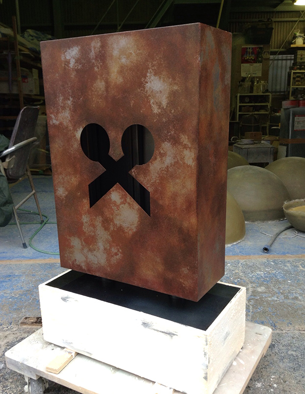 美容室看板錆エージング