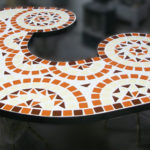 モザイクタイル風テーブル