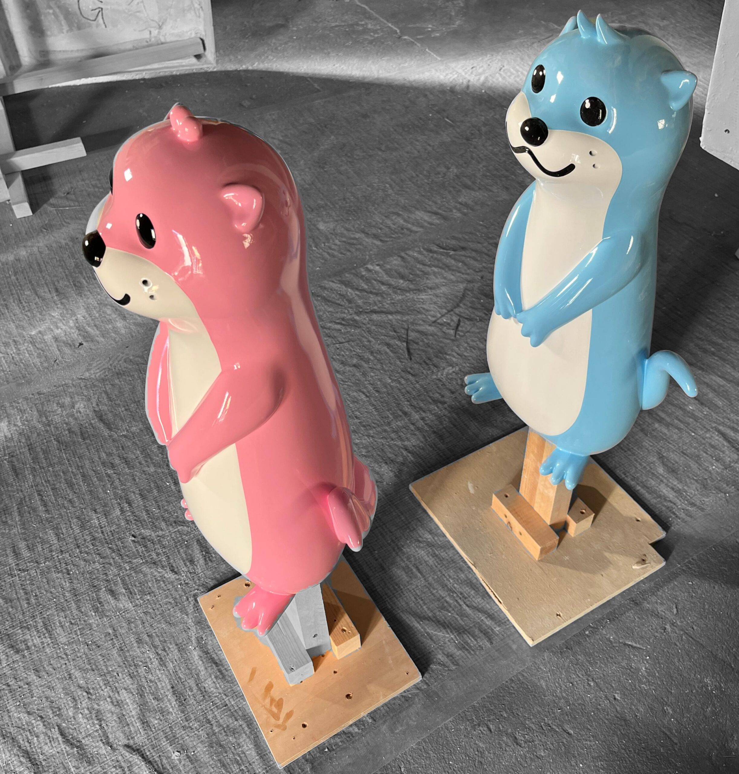 カワウソキャラクター塗装後横