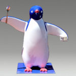 アデリーペンギンH650mm／FRPキャラクター立体看板