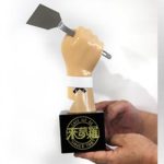 お好み焼きのコテを持つ手　 H300mm 店舗用オブジェ３Dモデリング