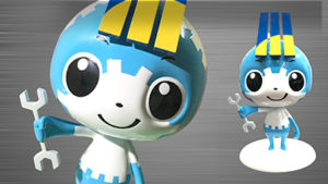 企業キャラクター・ミュウ　H300mm