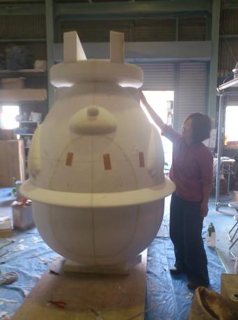 大型造形の発泡スチロール原型