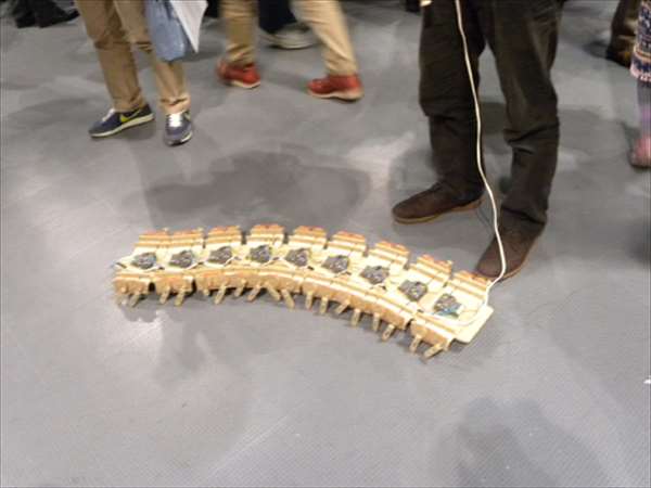 メイカーズフェア2012にてムカデロボ？