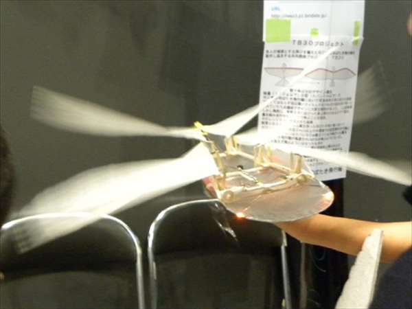 メイカーズフェア2012にて羽ばたく飛行機2