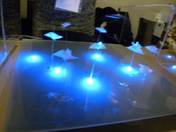 メイカーズフェア2012にて光るアート作品