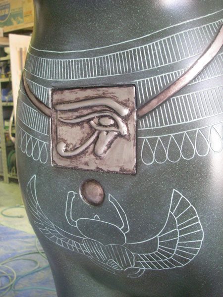 バステトレプリカ彫り模様