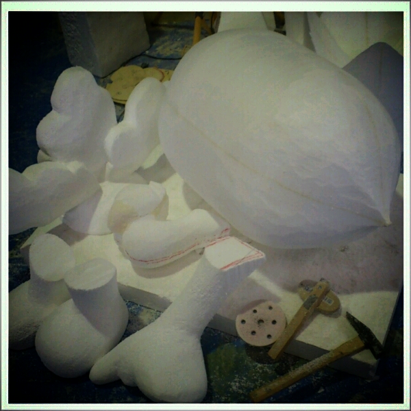 スチロール造形