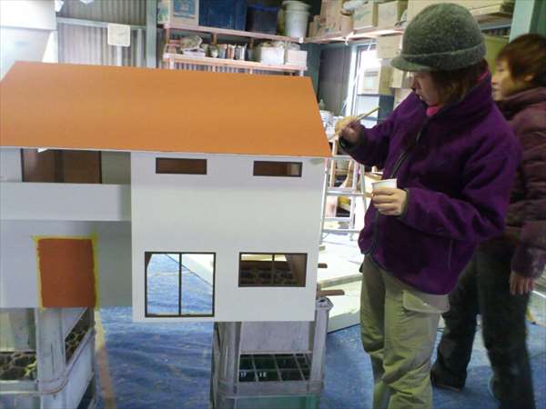 製作中2住宅模型30分の1