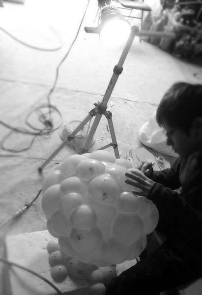 半透明FRP製作中2