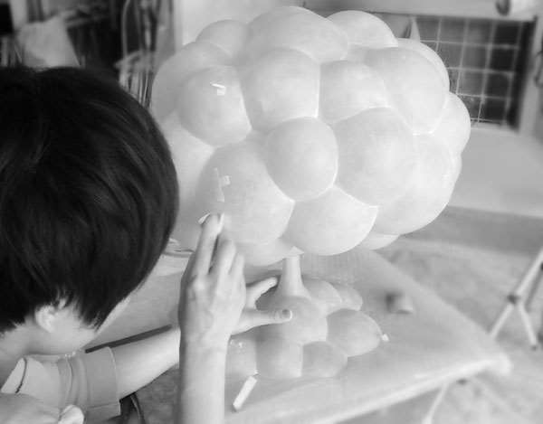 半透明FRP造製作中4