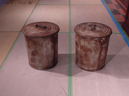 エージング塗装を施したバケツ