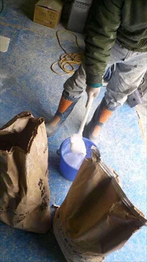 石膏型製作中2