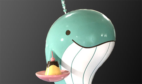 クジラキャラクター立体看板