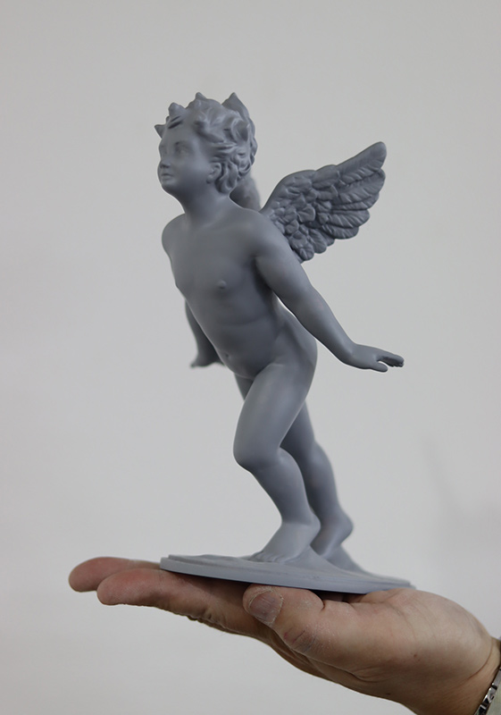 天使立体フィギュア下地塗装後