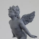 作家製作の天使フィギュア下地塗装後