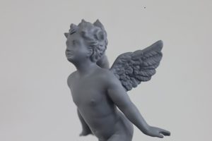 作家製作の天使フィギュア下地塗装後