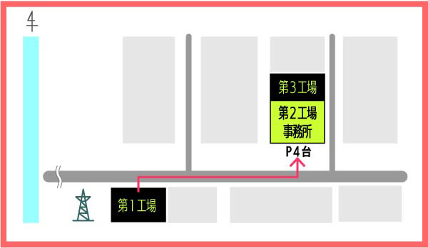新工場の地図